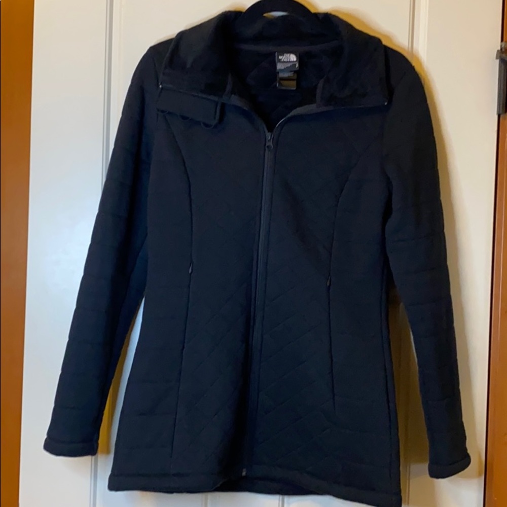 North Face Black Quilted Coat